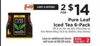 ShopRite Iced tea 6-pack offer