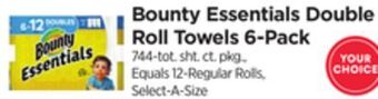 ShopRite Essentials double roll towels 6-pack offer