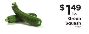 ShopRite Green squash offer