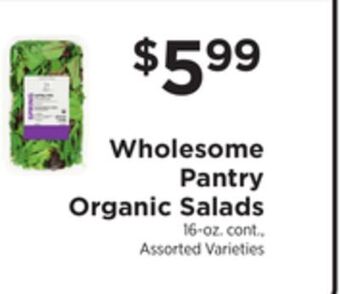 ShopRite Organic salads offer