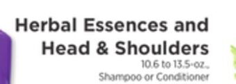 ShopRite Herbal essences and head & shoulders offer