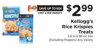 ShopRite Rice krispies treats offer