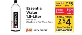 ShopRite Water 1.5-liter offer