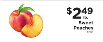 ShopRite Sweet peaches offer