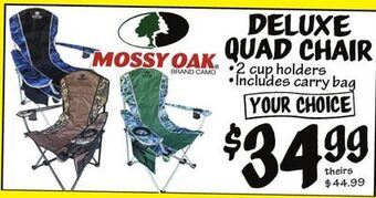 Ollie's Mossy oak deluxe quad chair offer