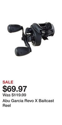 Cabela's Abu garcia revo x baitcast reel offer