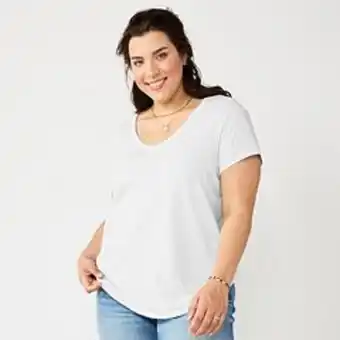 Kohl's Juniors' plus size so® short sleeve v-neck tee offer