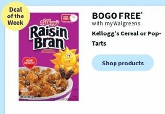 Walgreens Kellogg's Cereal or Pop- Tarts offer