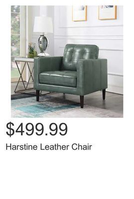 Costco Harstine leather chair offer