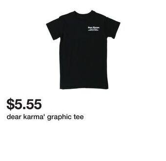 Five Below Dear karma' graphic tee offer