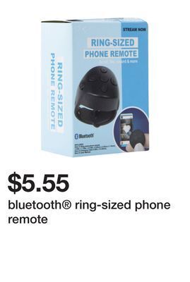 Five Below Bluetooth® ring-sized phone remote offer