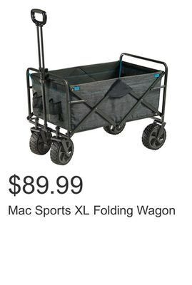 Costco Mac sports xl folding wagon offer