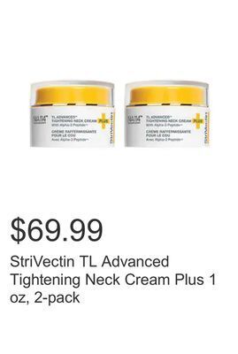 Costco Strivectin tl advanced tightening neck cream plus 1 oz, 2-pack offer