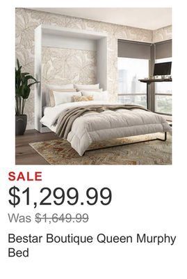 Costco Bestar boutique queen murphy bed offer