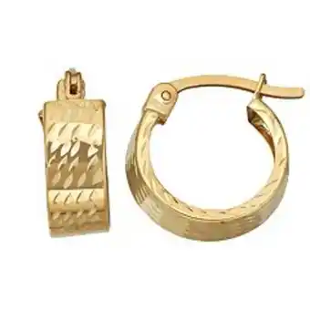 Kohl's Forever 14k textured hoop earrings offer