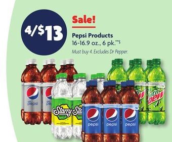 Family Dollar Pepsi products offer