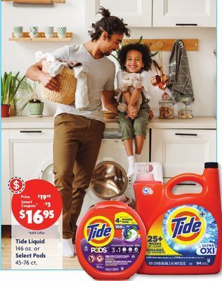 Family Dollar Tide liquid 146 oz. or select pods 45-76 ct. offer