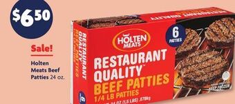 Family Dollar Holten meats beef patties offer