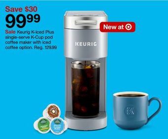 Target Keurig k-iced plus single-serve k-cup pod coffee maker with iced coffee offer