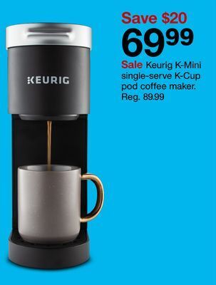 Target Keurig k-mini single-serve k-cup pod coffee maker offer