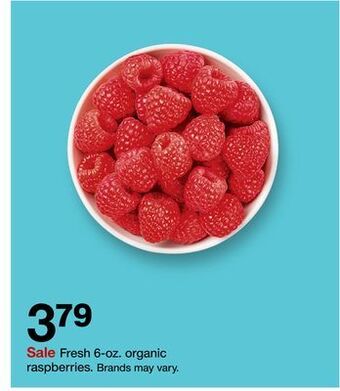 Target Fresh 6-oz. organic raspberries offer