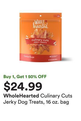 Petco Culinary cuts jerky dog treats, 16 oz. bag offer