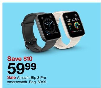 Target Amazfit bip 3 pro smartwatch offer