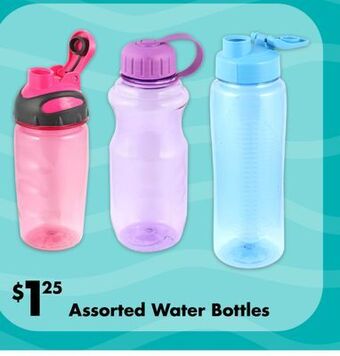 Dollar Tree Assorted water bottles offer