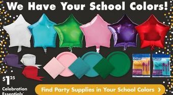 Dollar Tree Celebration essentials offer