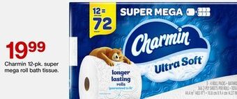 Target Charmin 12-pk. super mega roll bath tissue offer