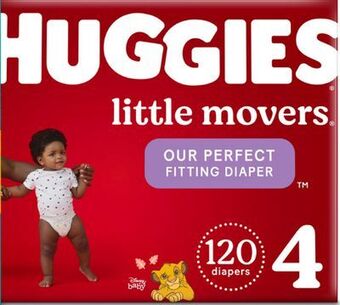 Target Huggies little movers 120-ct. enormous pack diapers offer