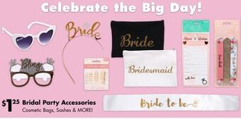 Dollar Tree Bridal party accessories offer