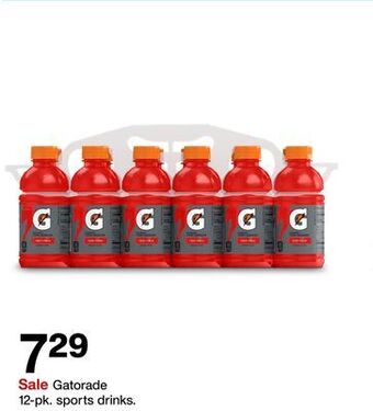 Target Gatorade 12-pk. sports drinks offer