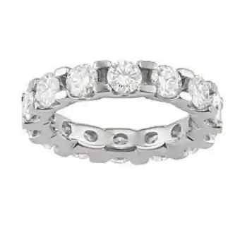 Kohl's 14k white gold lab-created moissanite 4 5/8 carat t.w. round eternity ring offer