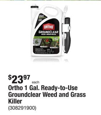 The Home Depot Ortho 1 gal. ready-to-use groundclear weed and grass killer offer