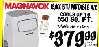 Ollie's Magnavox 12,000 btu portable a/c offer