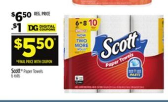 Dollar General Scott® paper towels offer