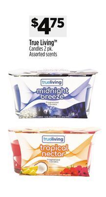 Dollar General True living candles offer