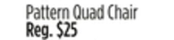 Dollar General Pattern quad chair offer