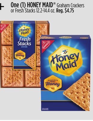 Dollar General Honey maid® graham crackers or fresh stacks offer