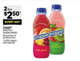 Dollar General Snapple® drinks offer