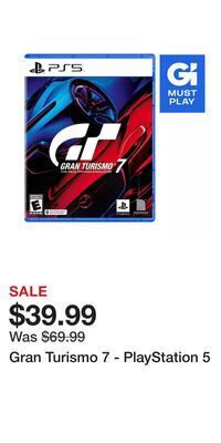 Game Stop Gran turismo 7 - playstation 5 offer