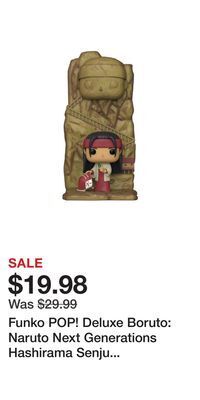 Game Stop Funko pop! deluxe boruto: naruto next generations hashirama senju 8.85-in vinyl figure gamestop exclusive offer