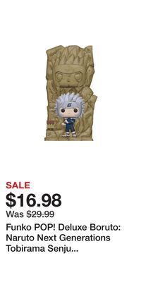 Game Stop Funko pop! deluxe boruto: naruto next generations tobirama senju 8.5-in vinyl figure offer