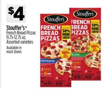 Dollar General Stouffer's® french bread pizzas offer