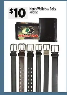 Dollar General Men's wallets or belts offer