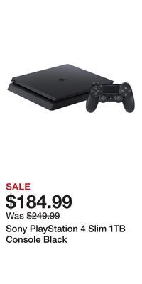 Game Stop Sony playstation 4 slim 1tb console black offer