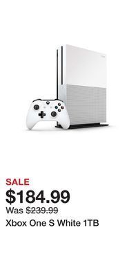 Game Stop Xbox one s white 1tb offer
