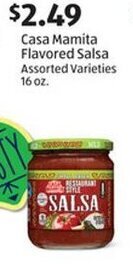 Aldi Casa Mamita Flavored Salsa Assorted Varieties 16 oz offer