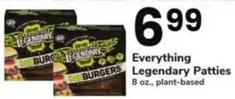 Safeway Everything Legendary Patties 8 oz., plant-based offer